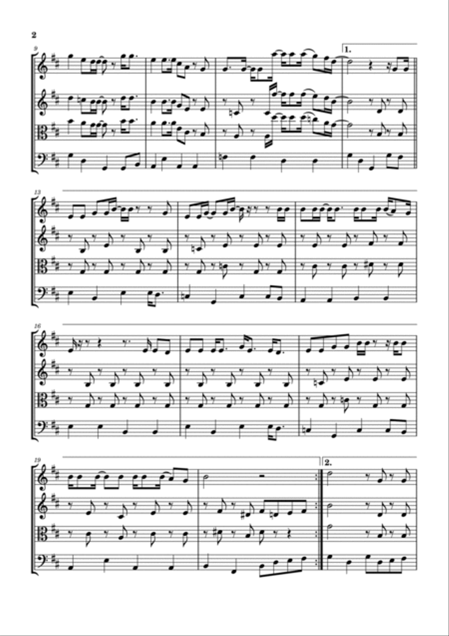 Eastbound And Down String Quartet scores gallery preview page 3