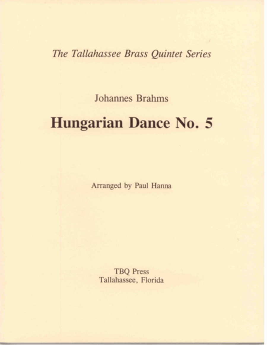 Hungarian Dance No. 5 Hungarian Dance No. 5 Brass Ensemble scores gallery preview page 1