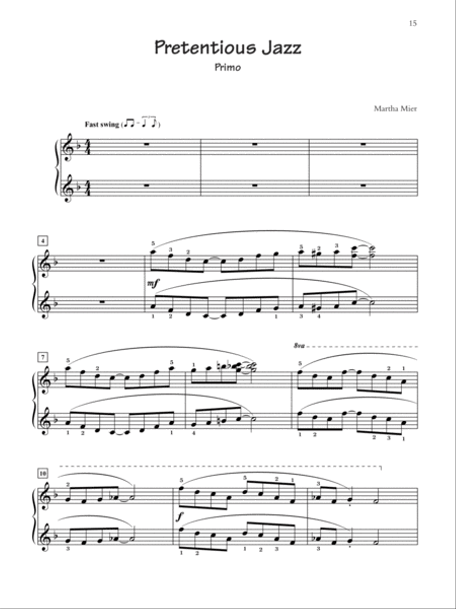 Jazz, Rags & Blues for Two, Book 5 Small Ensemble scores gallery preview page 8