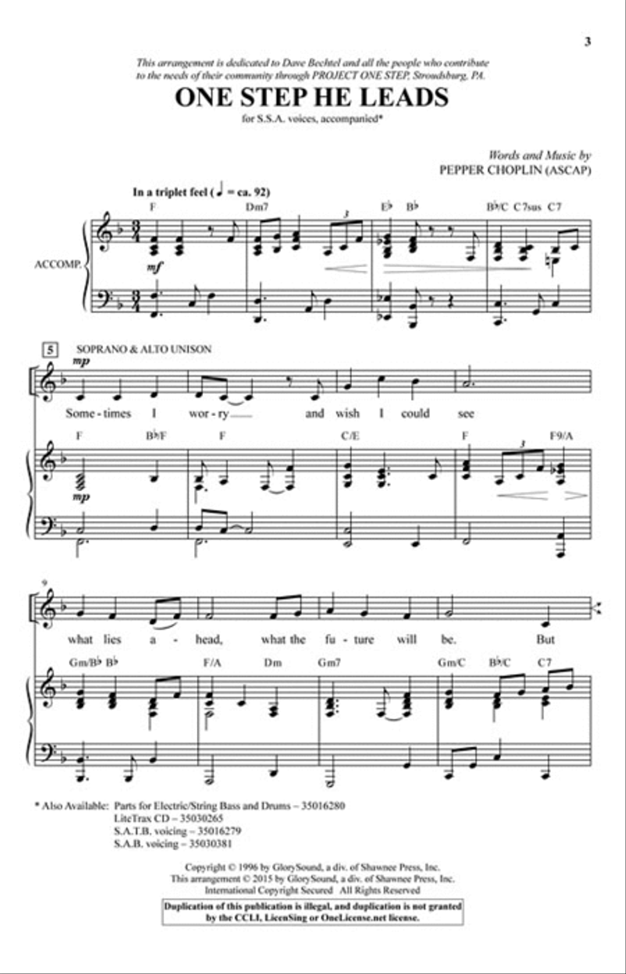 One Step He Leads SSA scores gallery preview page 2