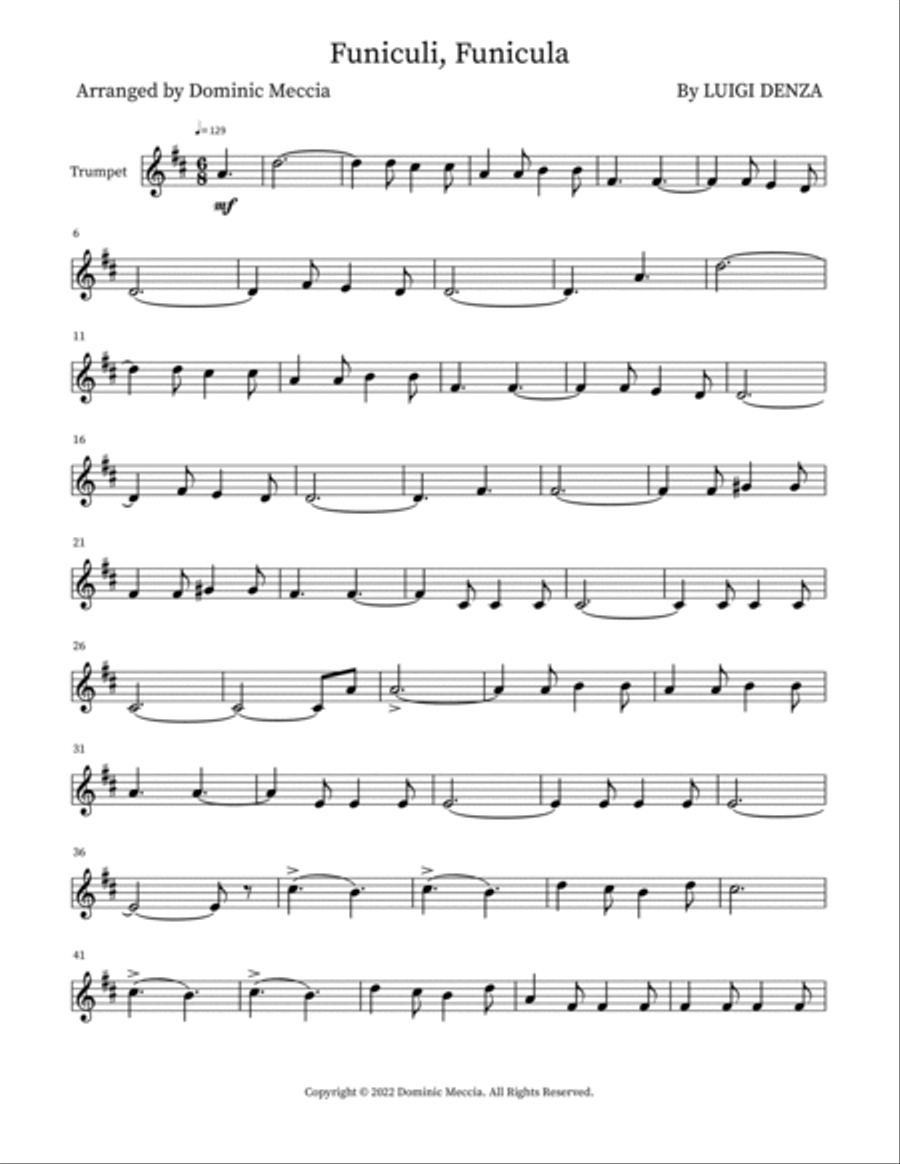 Funiculi, Funicula Small Ensemble scores gallery preview page 4