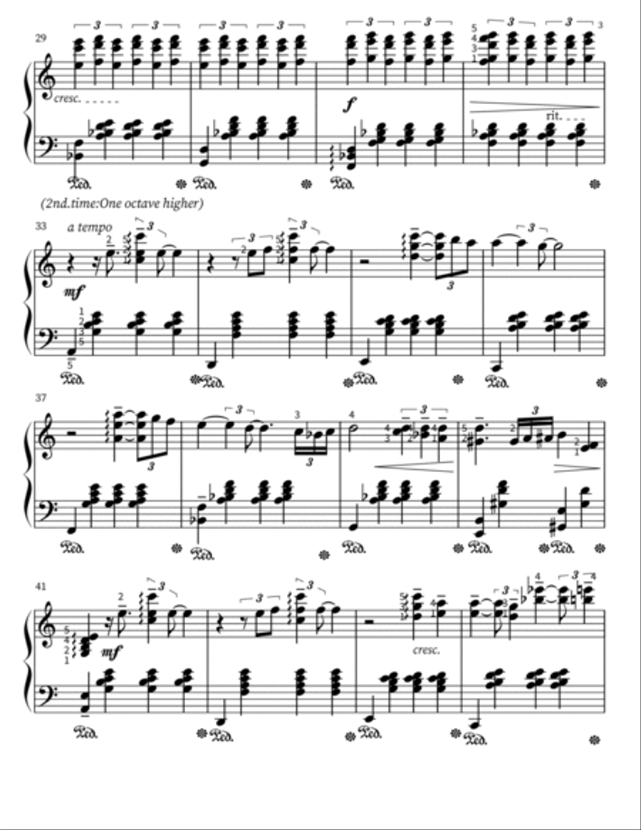 Amore Piano Solo scores gallery preview page 3