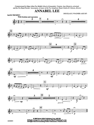 Annabel Lee: 2nd B-flat Trumpet