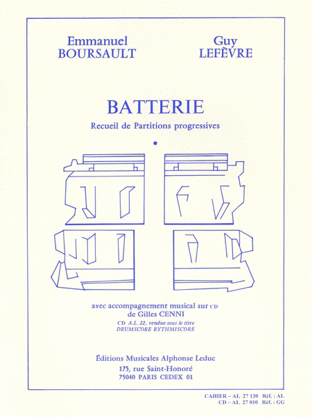 Boursault Lefevre Batterie Drums Book