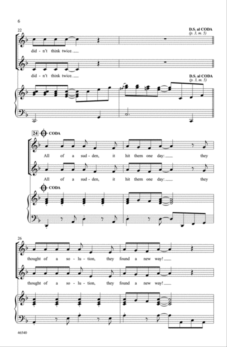 Rock, Paper, Scissors Choir scores gallery preview page 5