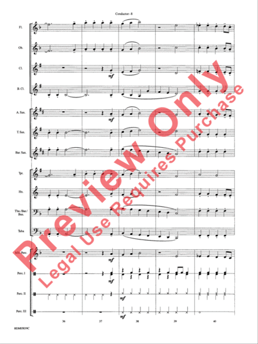 Yo Christmas Tree! (based on O Christmas Tree) Concert Band scores gallery preview page 10