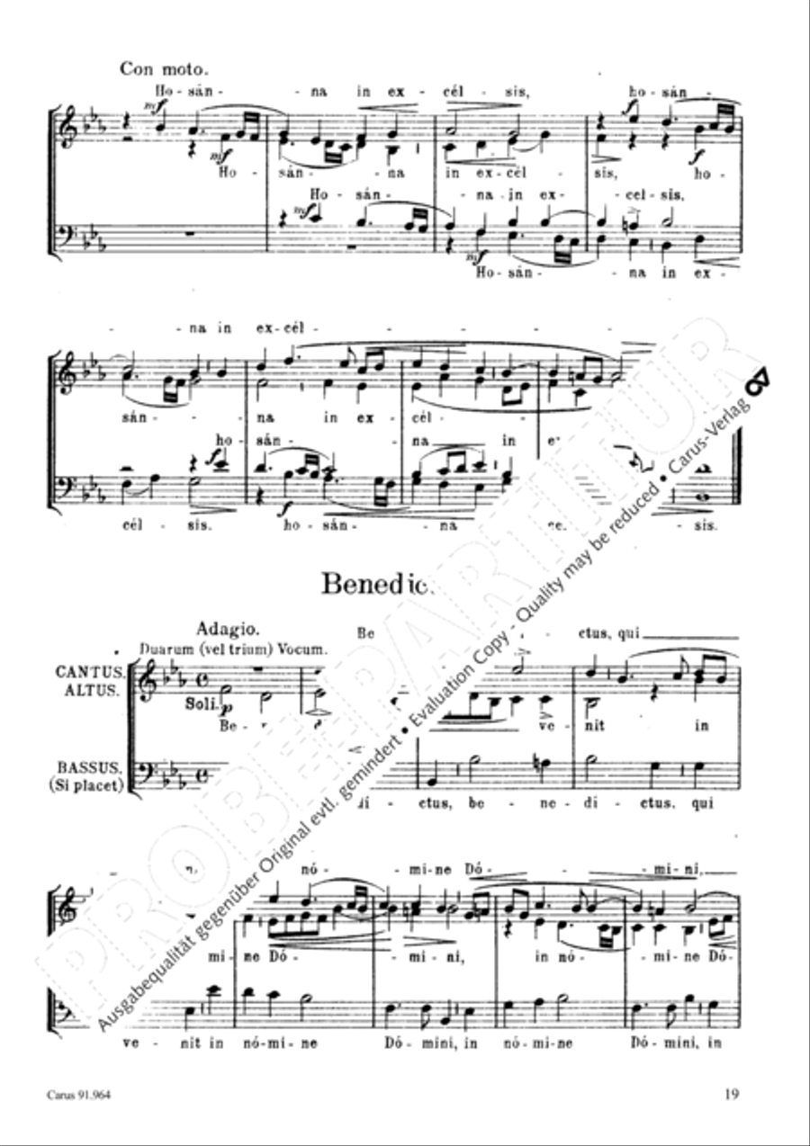 Missa Laudate Dominum de coelis 4-Part scores gallery preview page 20
