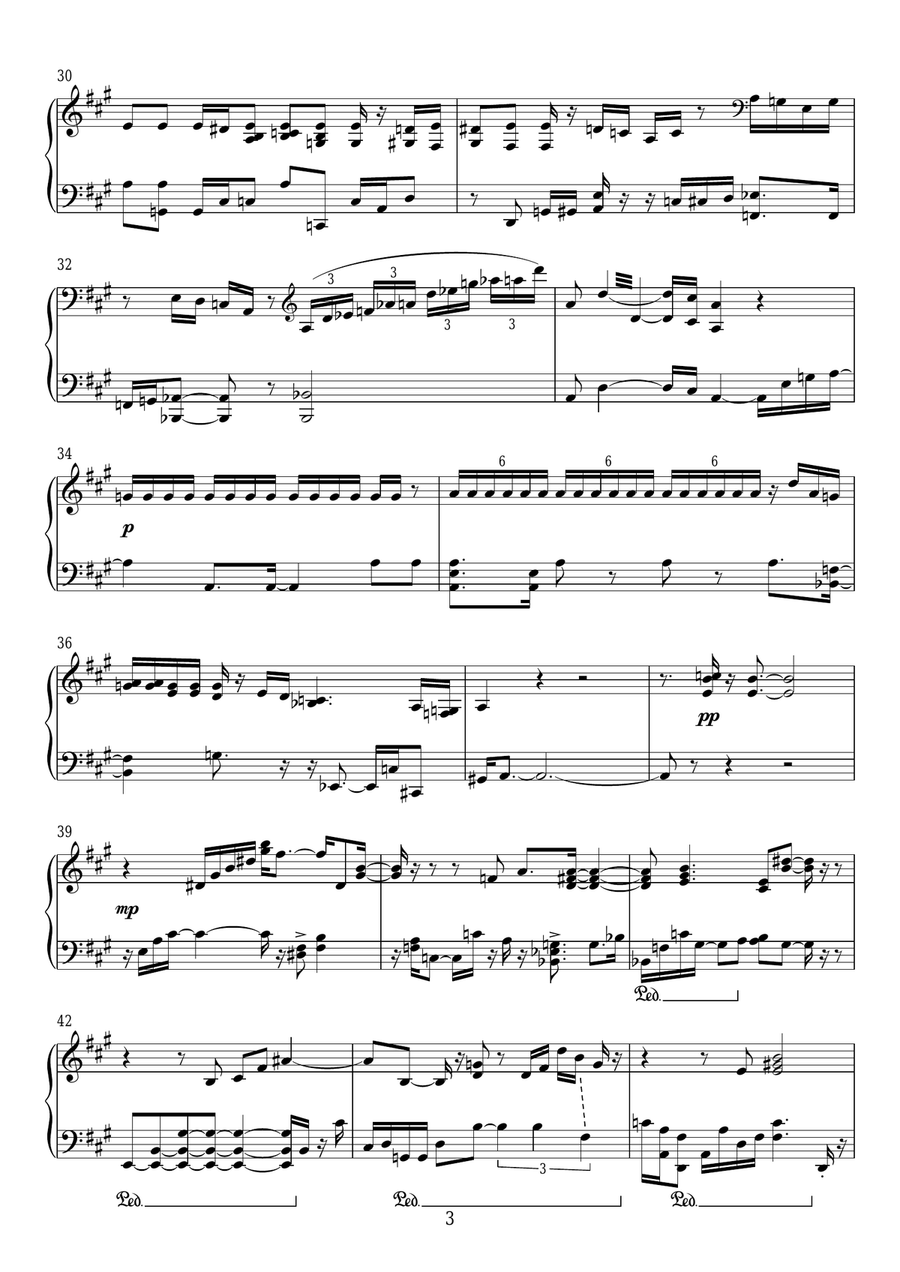 The Walrus In Memoriam Piano Solo scores gallery preview page 3