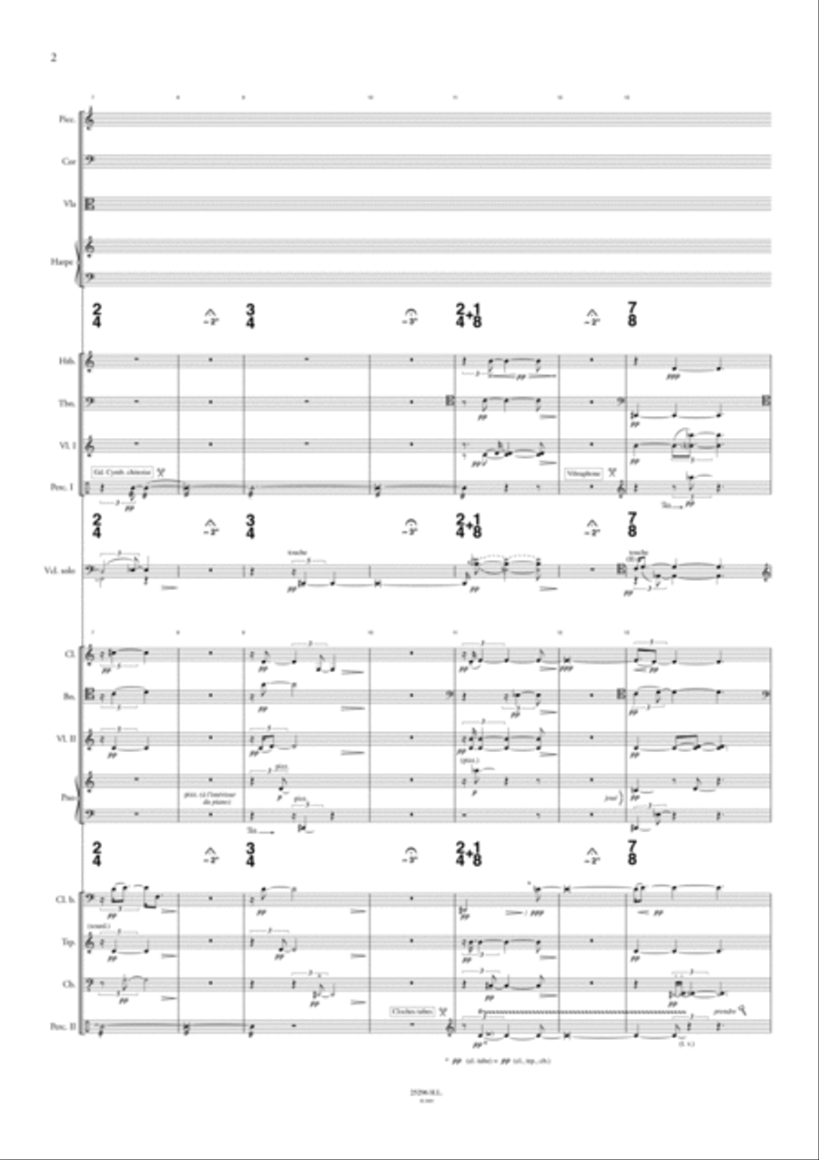Assonance V (Chaque Jour N'Est Qu'une Treve) Cello scores gallery preview page 3