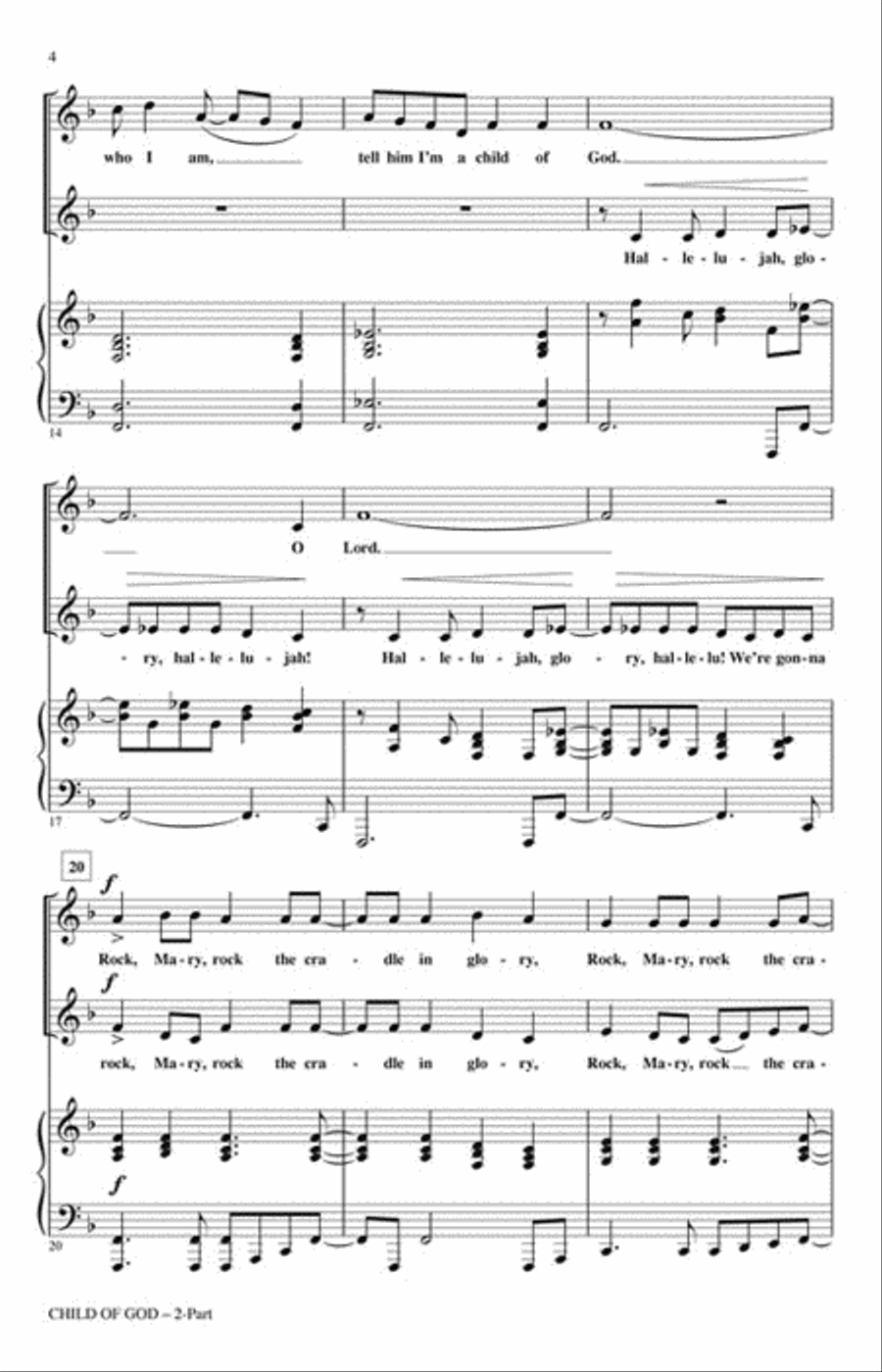 Child of God 2-Part scores gallery preview page 3
