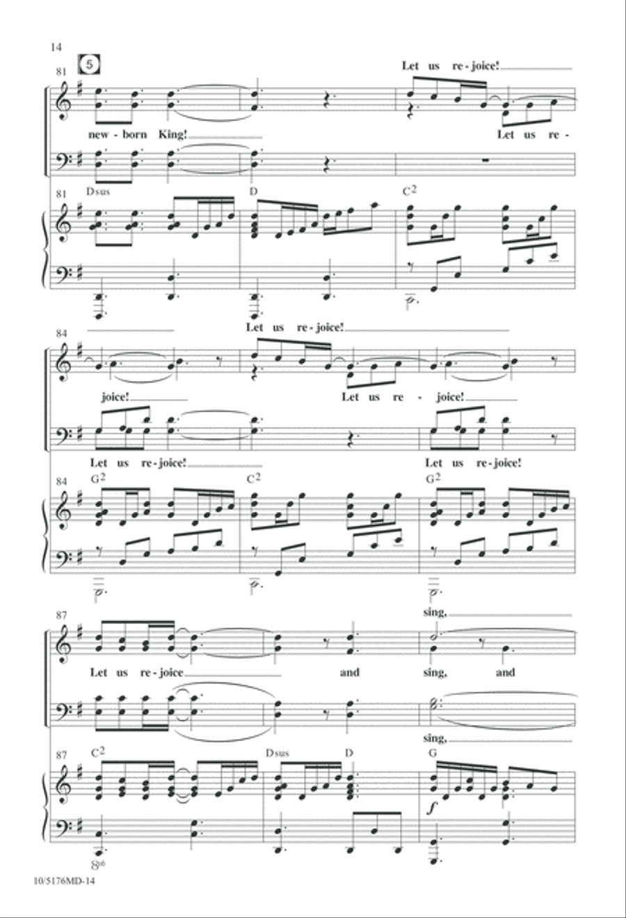 Let Us Rejoice, Christ is Born! 4-Part scores gallery preview page 14