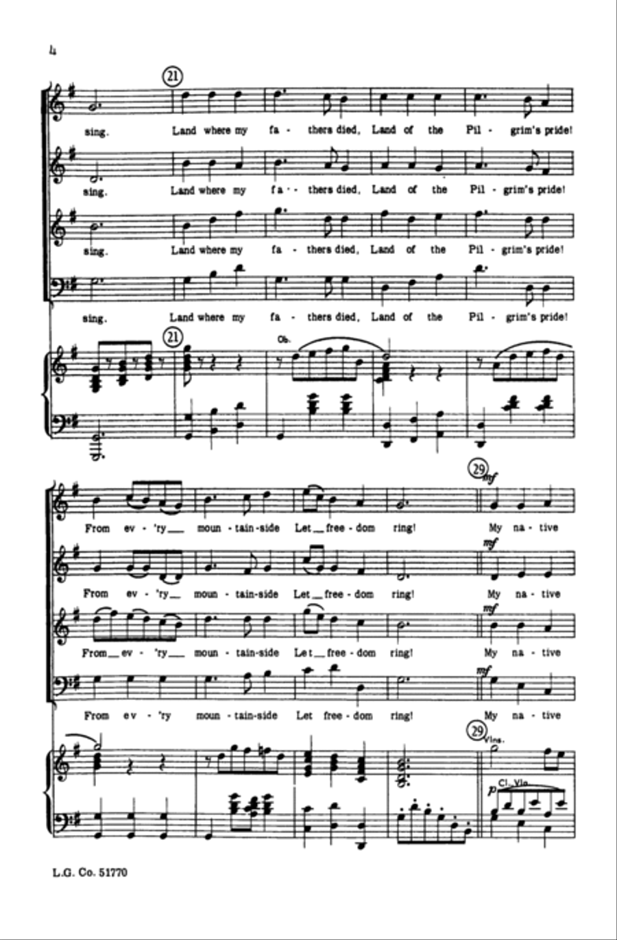 America 4-Part scores gallery preview page 3