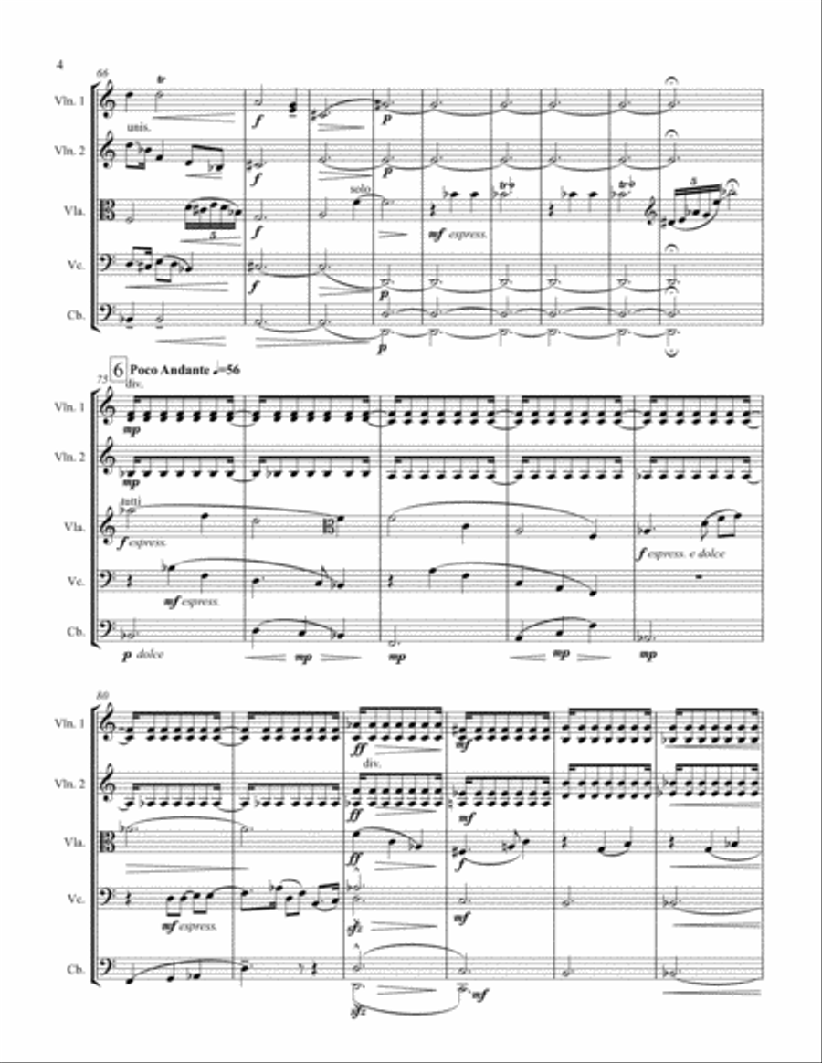 Symphony for String Orchestra, Op. 2 String Orchestra scores gallery preview page 4