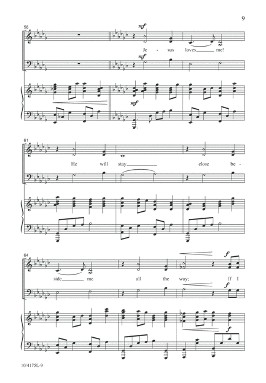 Yes, My Jesus Loves Me Yes, My Jesus Loves Me 3-Part scores gallery preview page 10