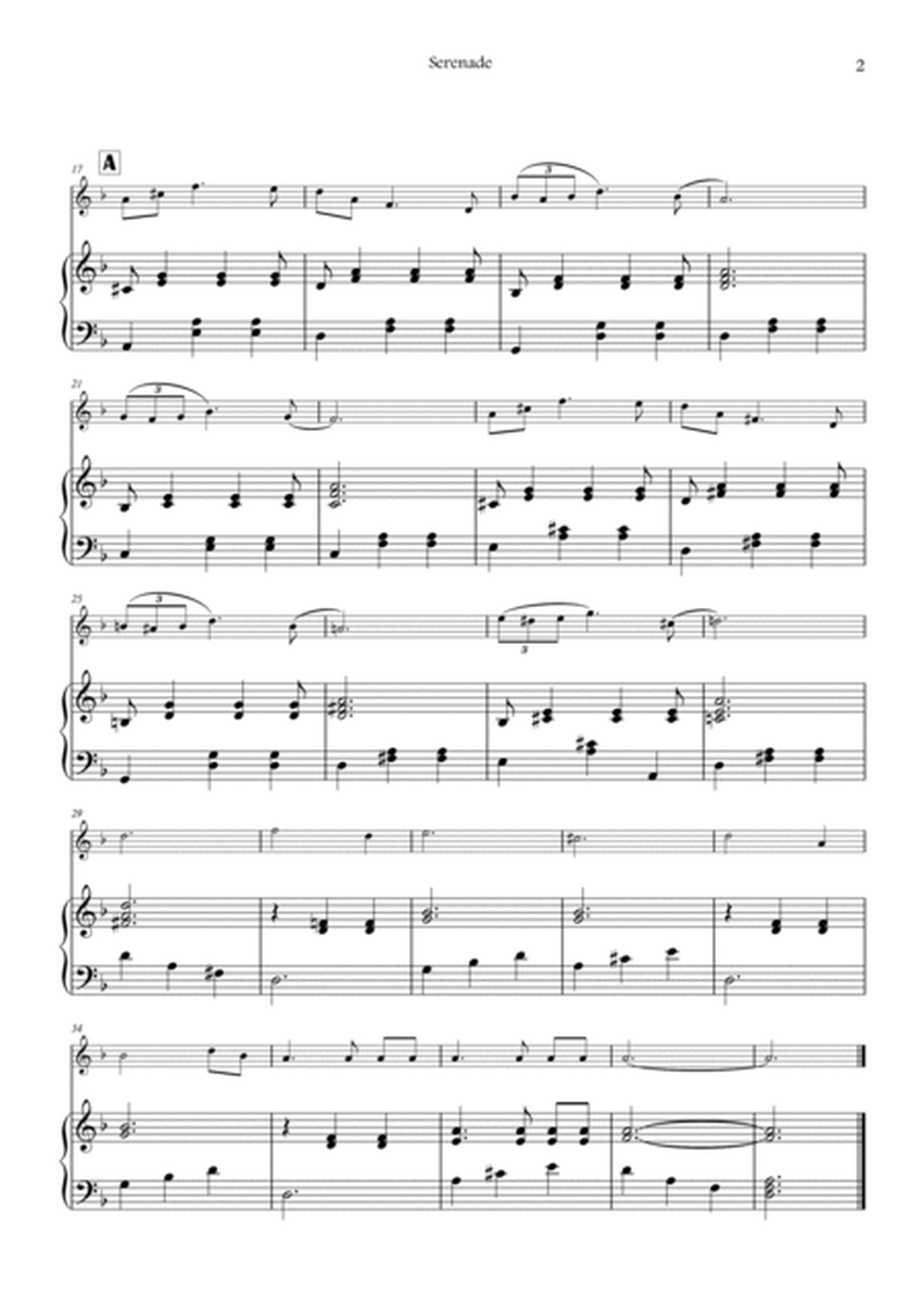 Serenade (saxophone tenor and piano SIMPLIFIED) Schubert image number null