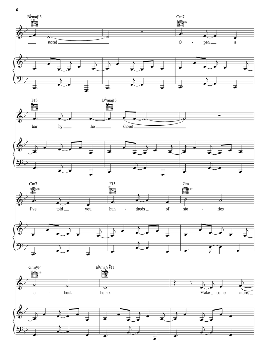 Hundreds Of Stories (from In The Heights: The Musical) Piano, Vocal, Guitar scores gallery preview page 6
