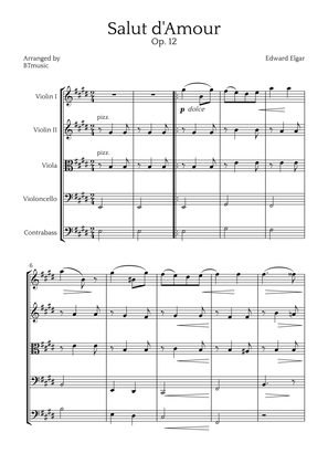 Salut d'Amour (Op. 12) - String Quintet