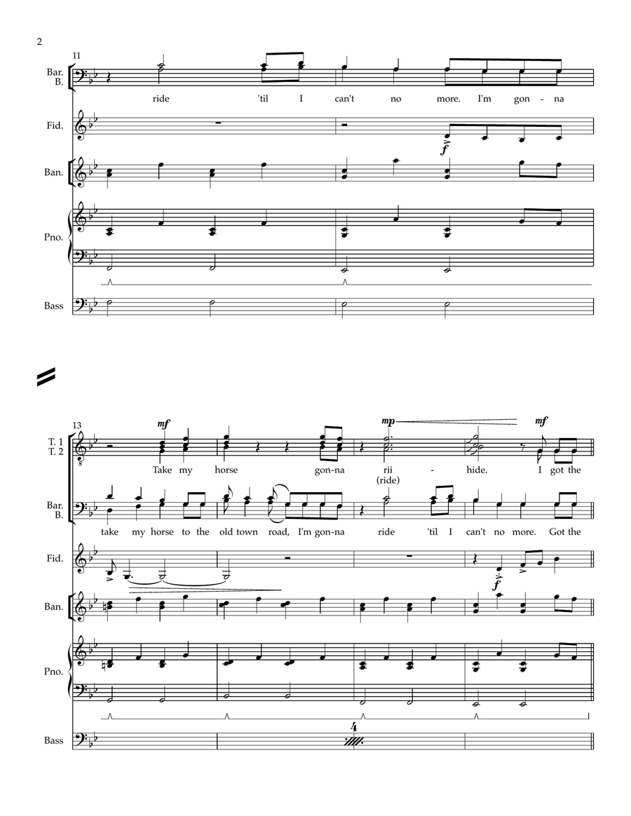Old Town Road (Remix) Small Ensemble scores gallery preview page 2