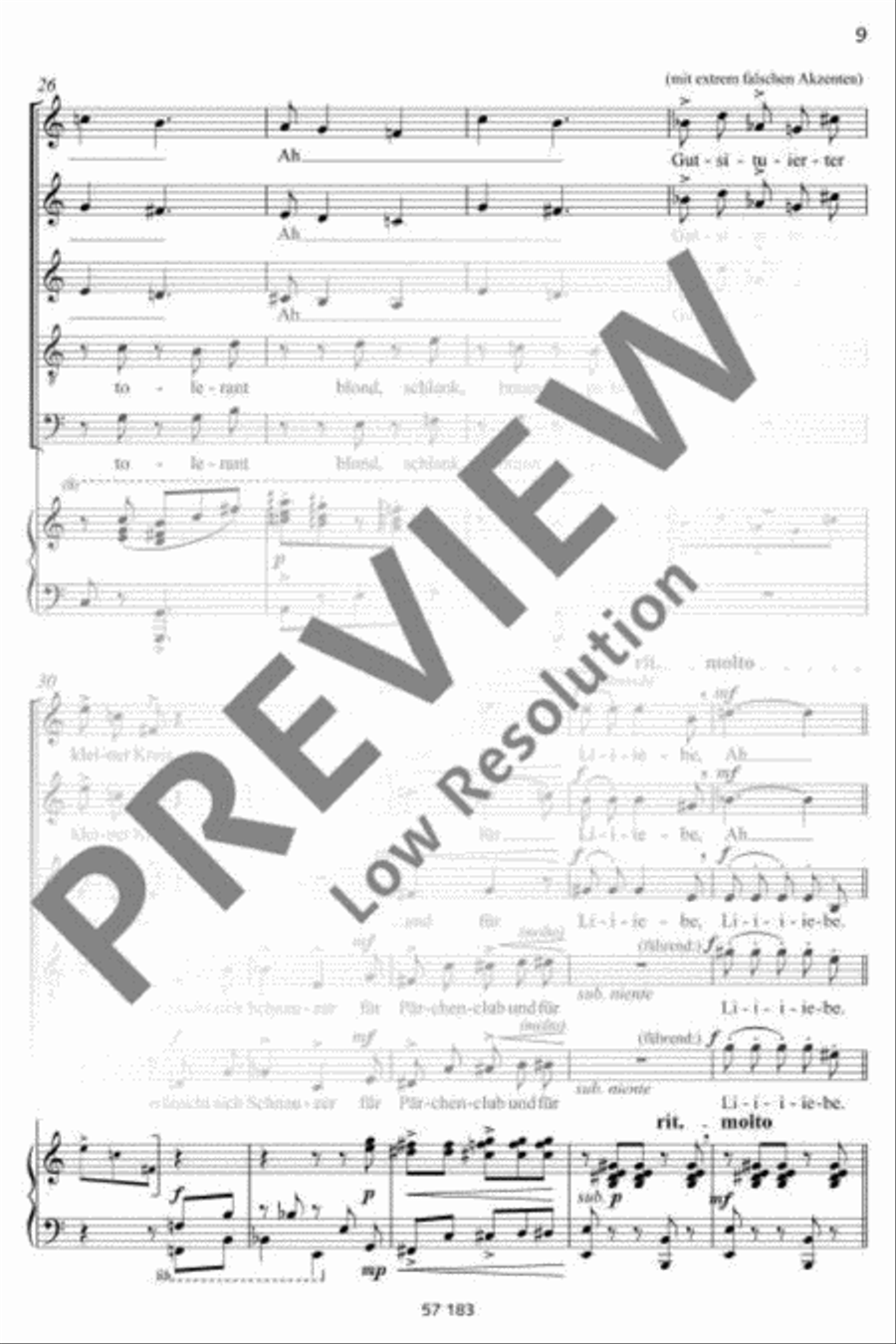 Variationen über die Liebe Mixed Choir scores gallery preview page 10