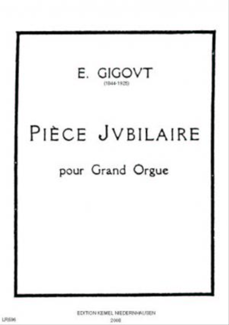 Piece jubilaire en forme de prelude et fugue Organ scores gallery preview page 1