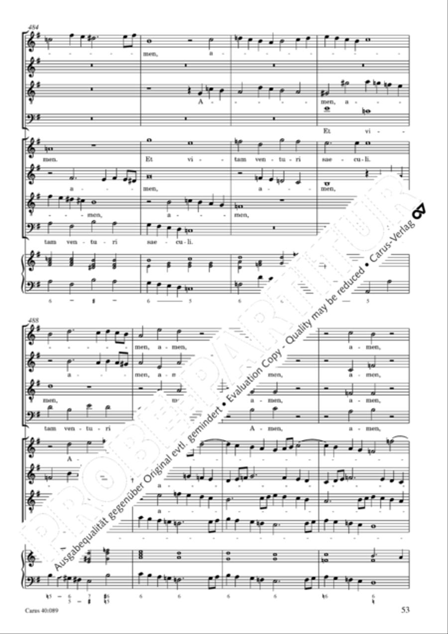 Credo a 8 voci Credo a 8 voci 4-Part scores gallery preview page 54
