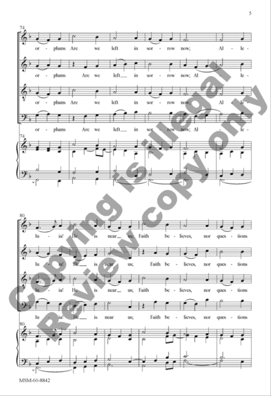 Alleluia! Sing to Jesus 4-Part scores gallery preview page 5