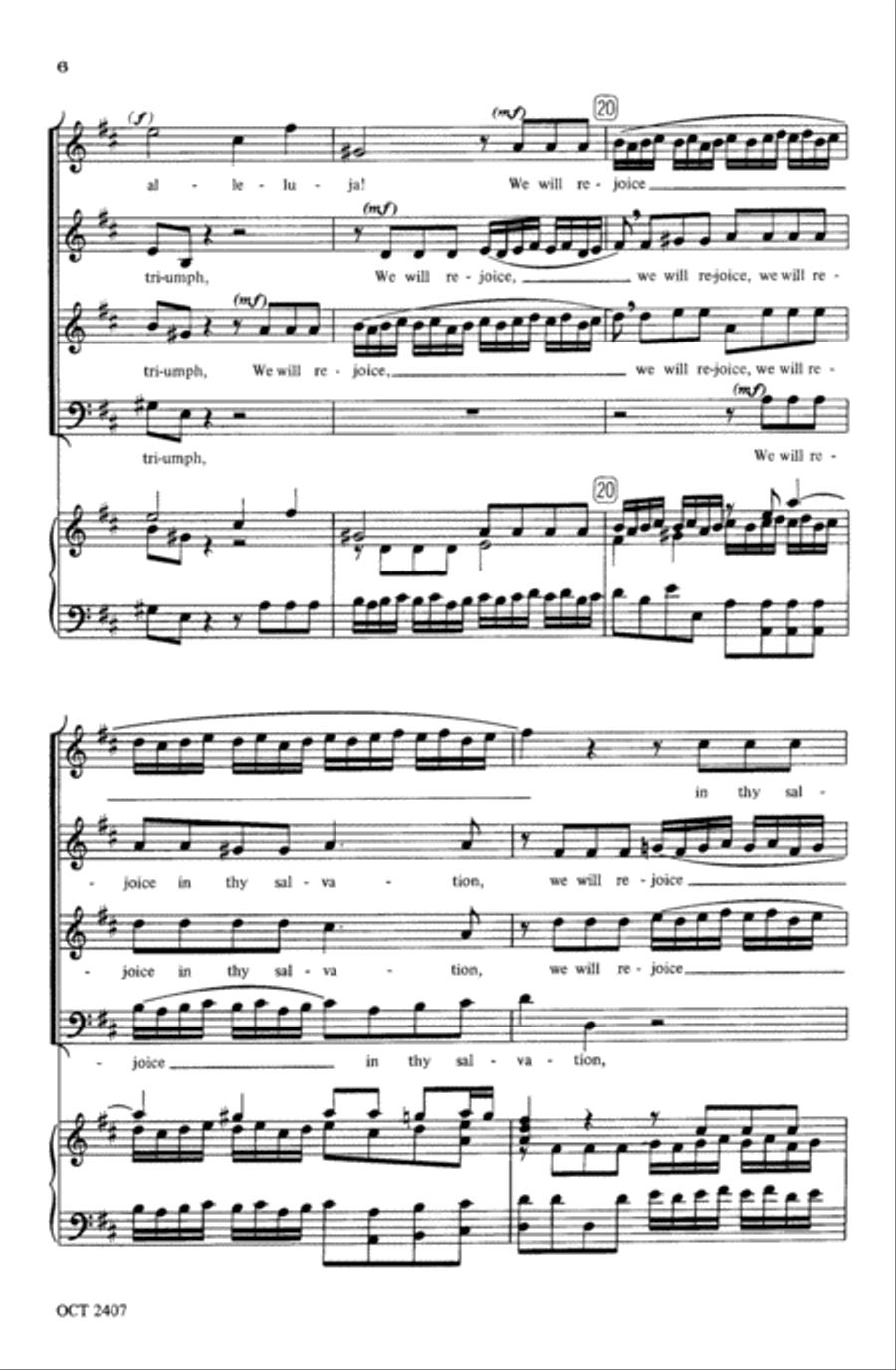 We Will Rejoice in Thy Salvation 4-Part scores gallery preview page 6