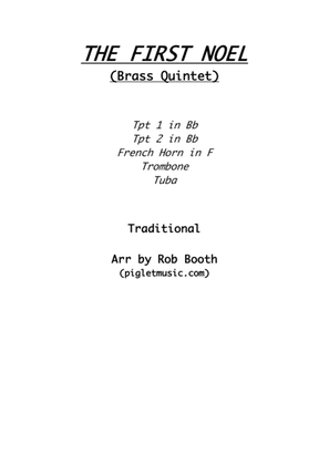 Book cover for The First Noel (Brass Quintet)
