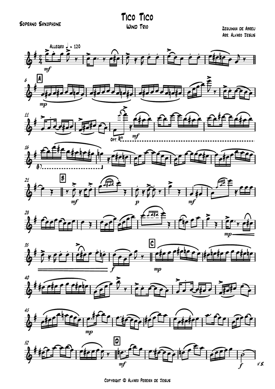 Tico Tico Woodwind Trio scores gallery preview page 3