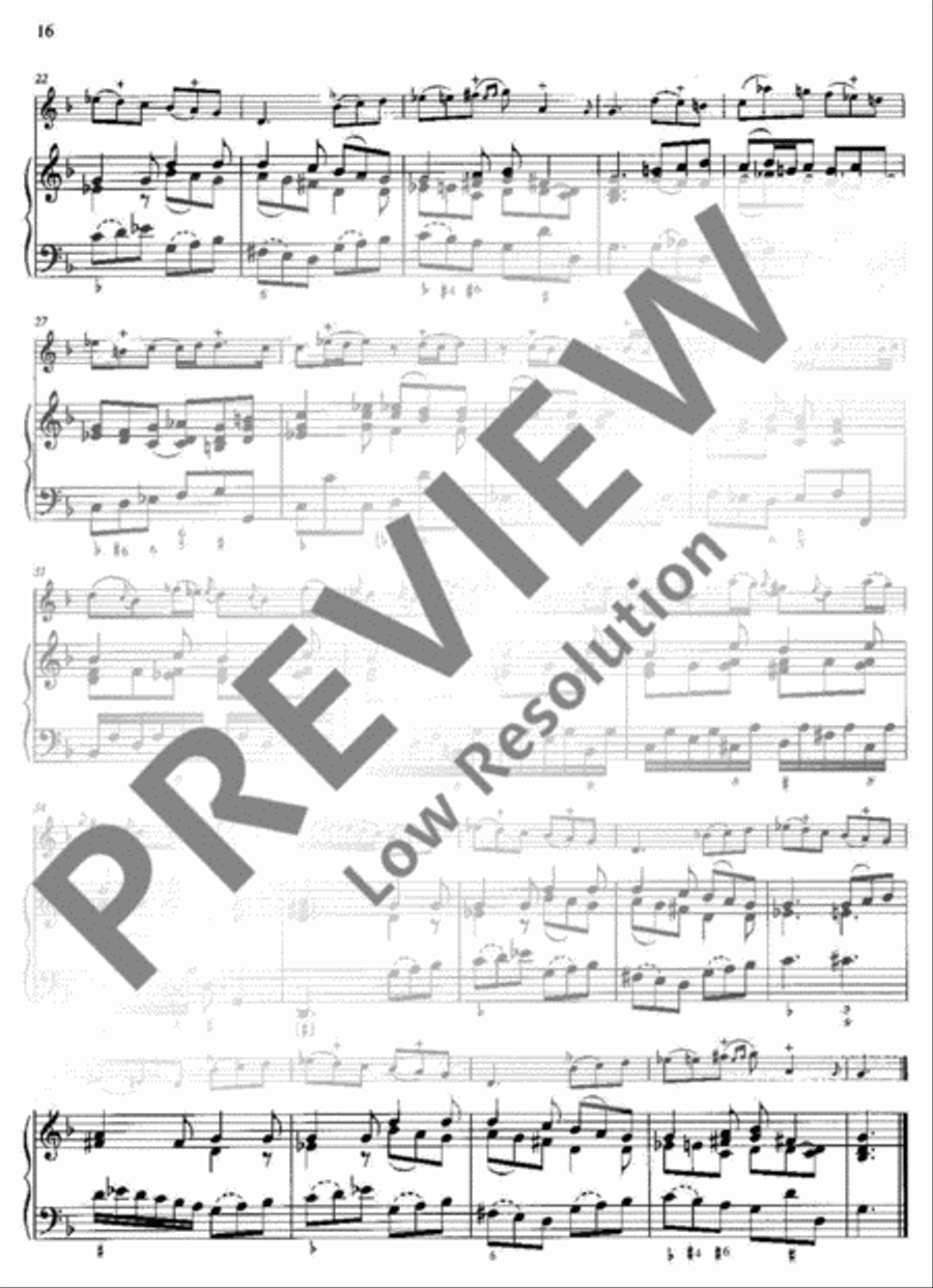 Sonata No. 1 G major Sonata No. 1 G major Flute scores gallery preview page 17