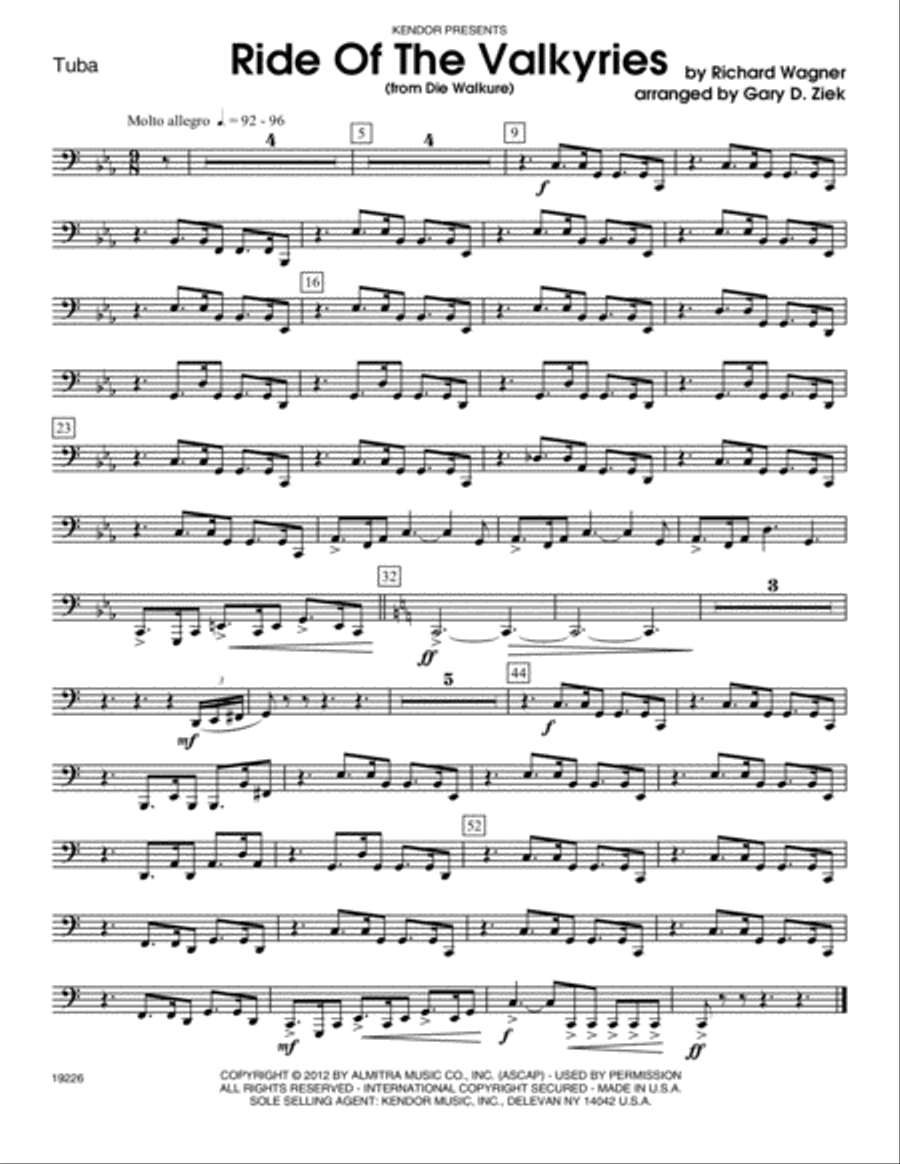 Ride of the valkyries clearance tuba