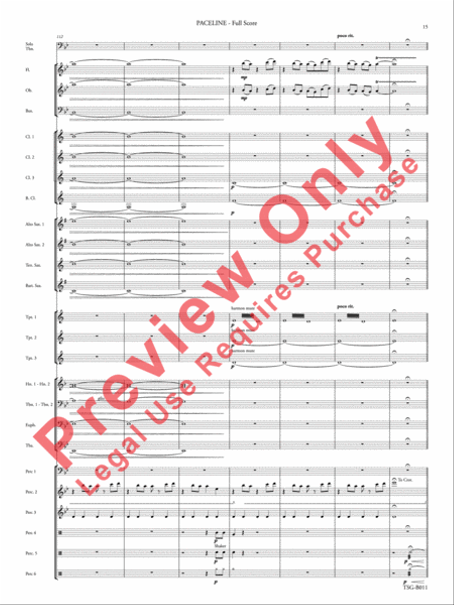 Paceline Concert Band scores gallery preview page 16