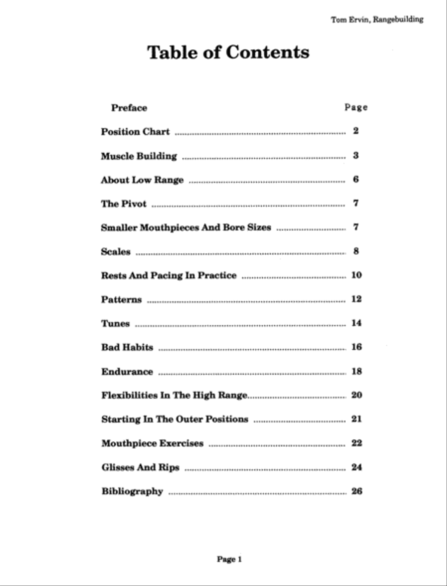 Rangebuilding on the Trombone by Tom Ervin Trombone Solo scores gallery preview page 5