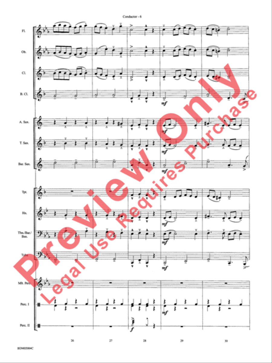 Russian Folk Dance Concert Band scores gallery preview page 8