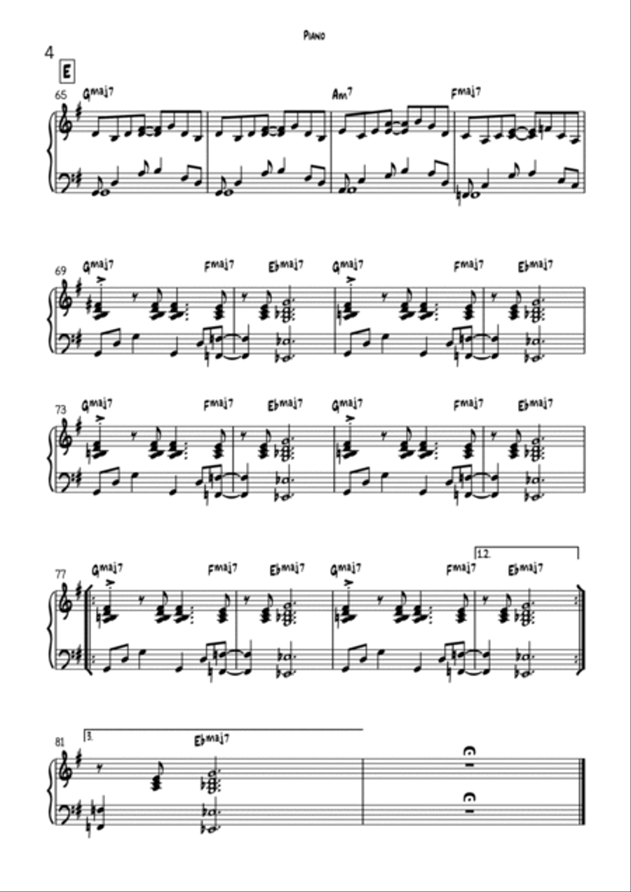 Up, Up And Away Up, Up And Away Jazz Ensemble scores gallery preview page 4