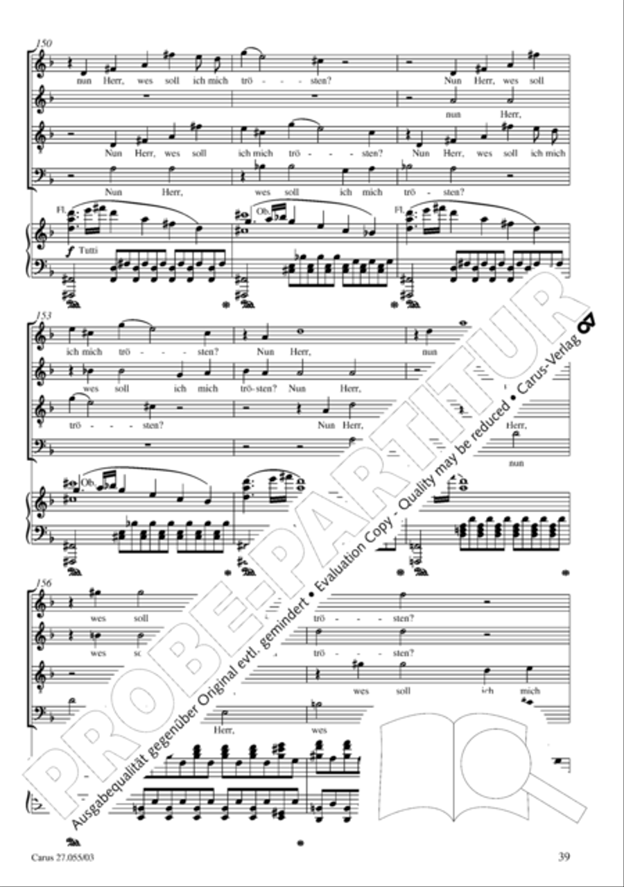 Ein Deutsches Requiem (German Requiem) 4-Part scores gallery preview page 42