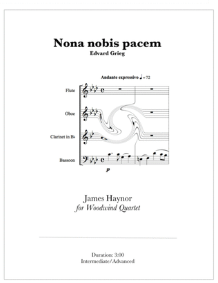 Dona nobis pacem for Woodwind Quartet
