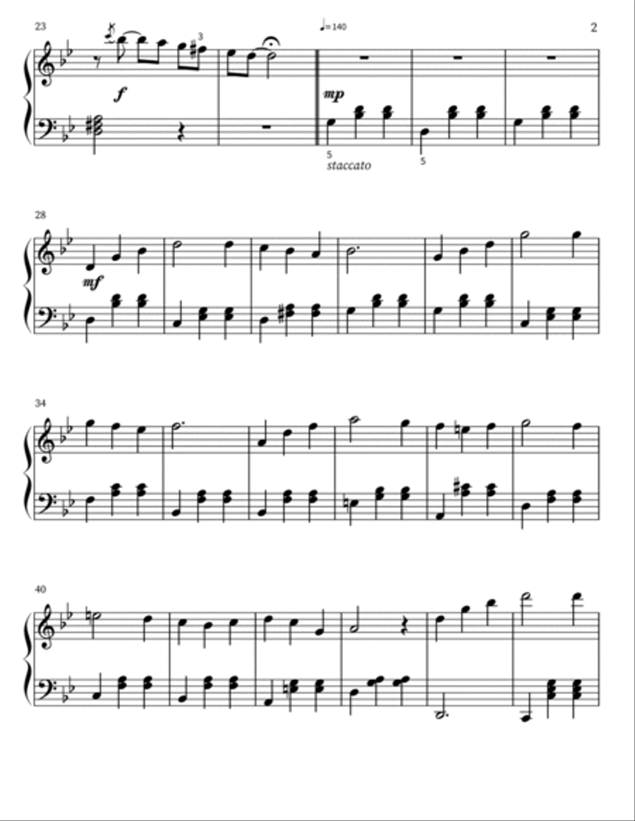 Howl's Moving Castle Piano scores gallery preview page 2