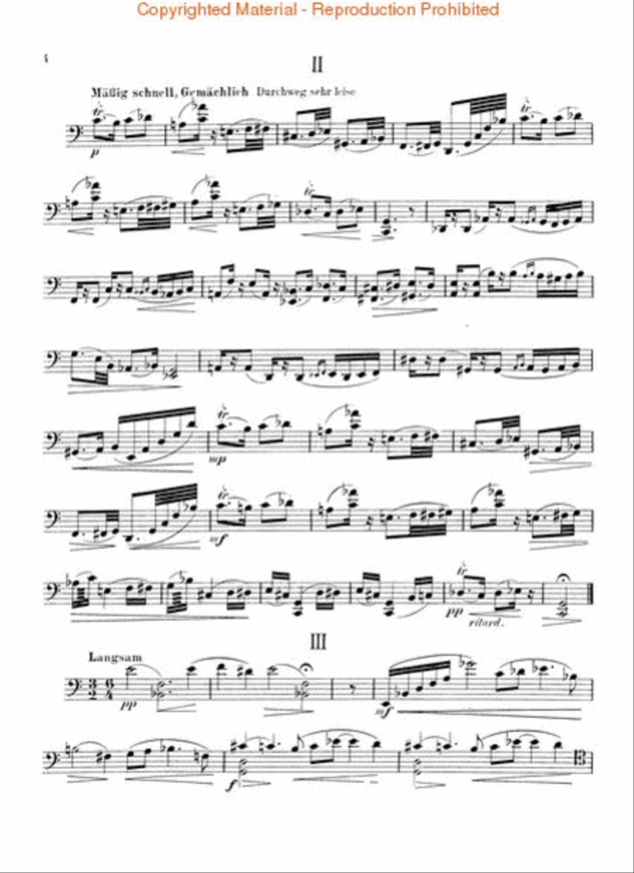 Sonata, Op. 25, No. 3 (1922) Cello Solo scores gallery preview page 3