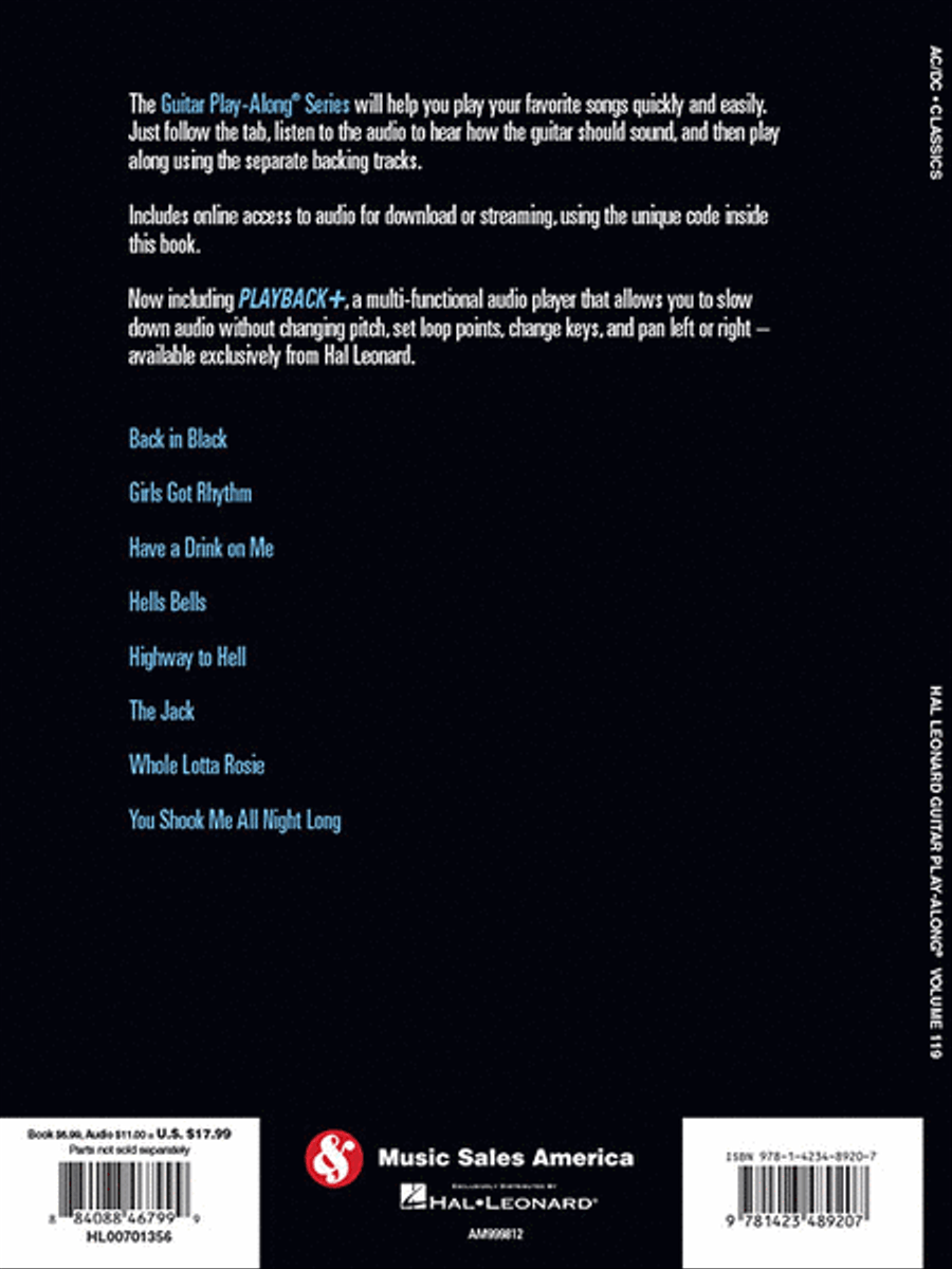 AC/DC Classics Guitar Tablature scores gallery preview page 5