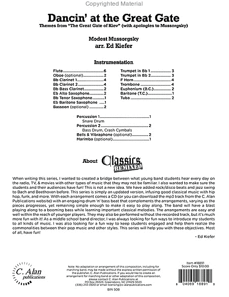 Dancin' at the Great Gate (score & parts) image number null