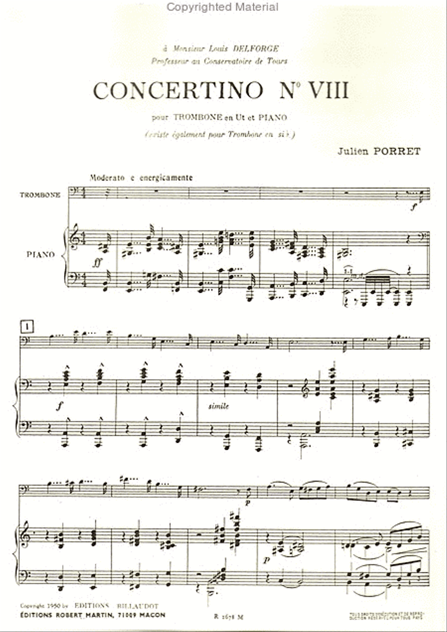 Concertino n°8 Concertino n°8 Piano Accompaniment scores gallery preview page 2