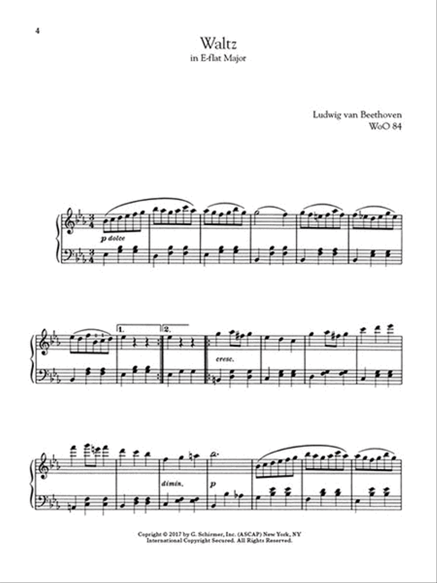95 Waltzes by 16 Composers for Piano Piano Solo scores gallery preview page 3