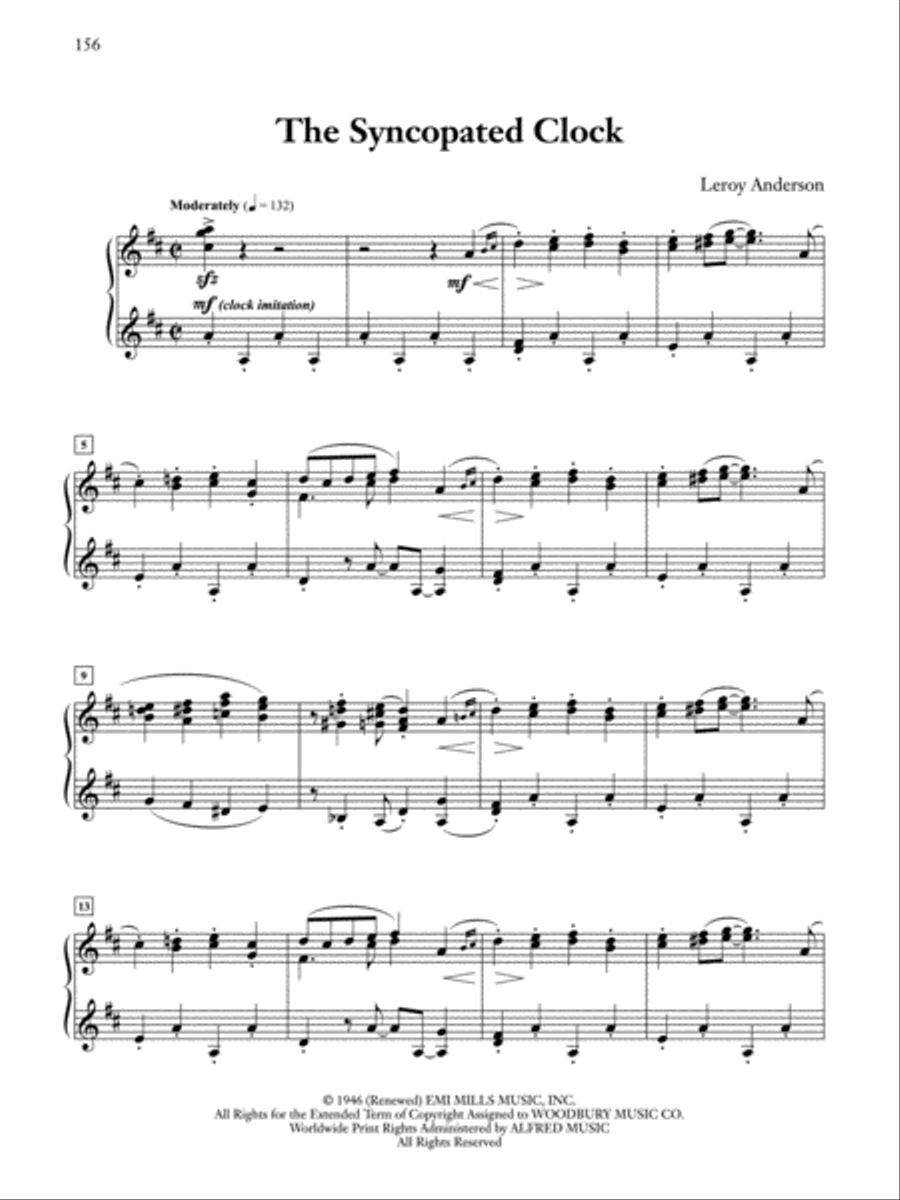 Leroy Anderson at the Piano Piano Solo scores gallery preview page 5