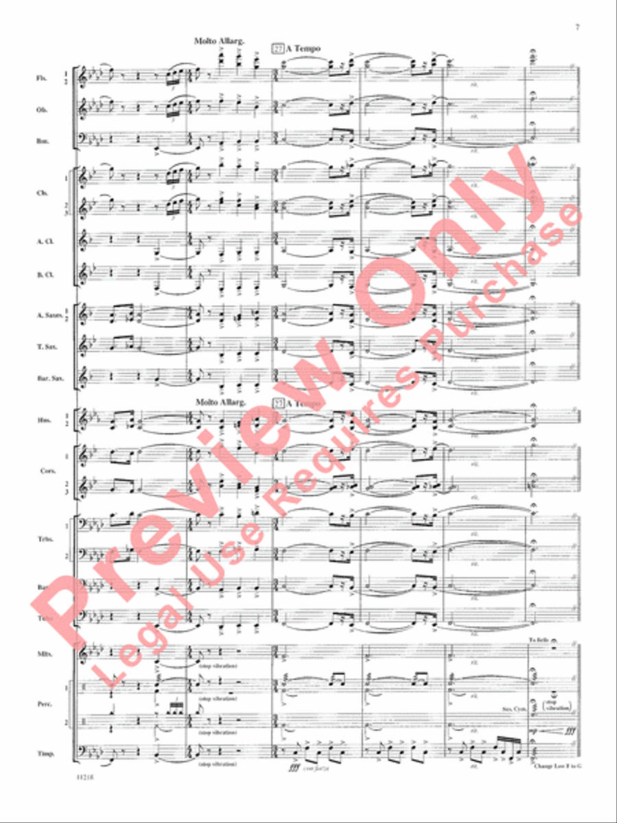 Scenes of Wonder Concert Band scores gallery preview page 8