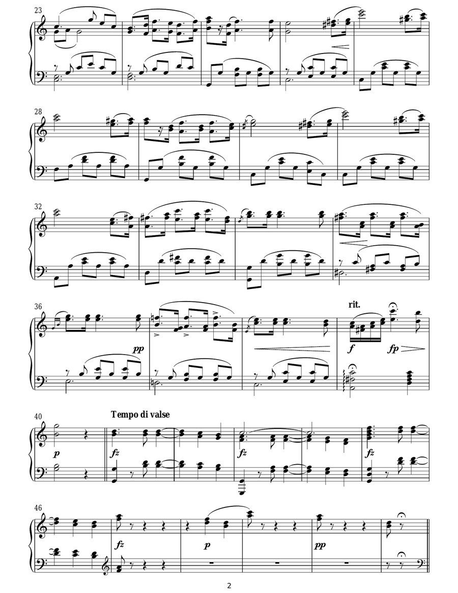 Vienna Blood Piano Solo scores gallery preview page 2