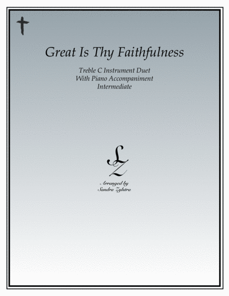 Great Is Thy Faithfulness (treble C instrument duet) image number null