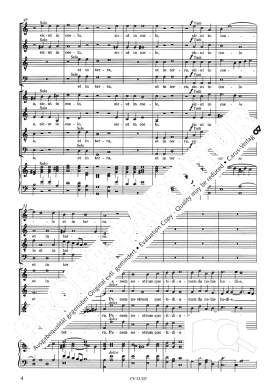 Pater noster 4-Part scores gallery preview page 5