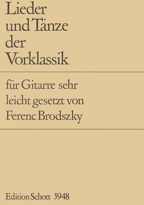 Book cover for Lieder Und Tanze Der Vorklassik
