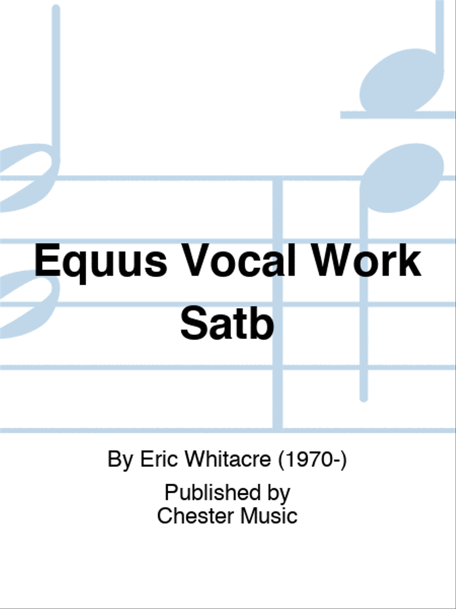 Equus Vocal Work Satb 4-Part scores gallery preview page 1